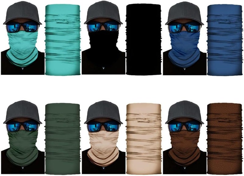 SIDAZON Neck Gaiter Mask,UV Protection Bandana Gator Face Cover Covering Mask,Tube Scarf,Neck Warmer Balaclava,Headband - Image 2